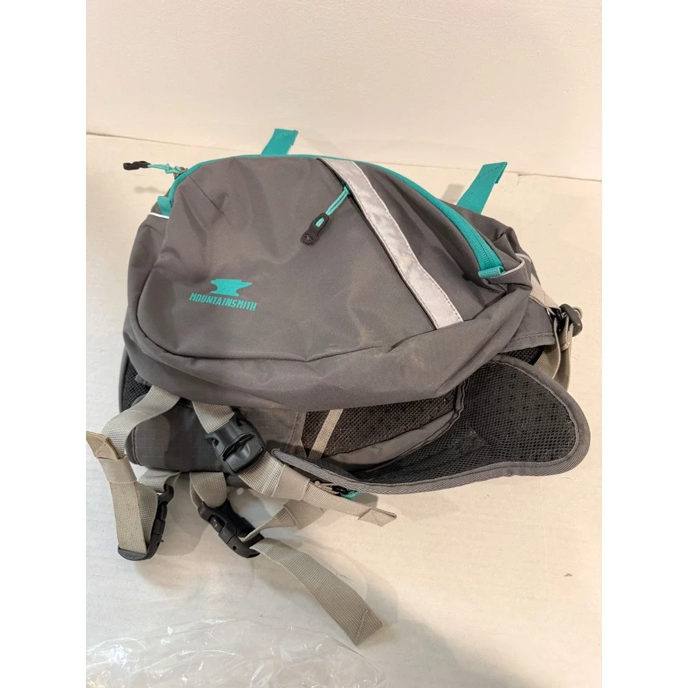 Mountainsmith K9 Pack Dog Backpack Harness Grey Teal Hiking Camping Gear Medium